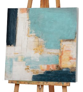 Blue and gold composition 