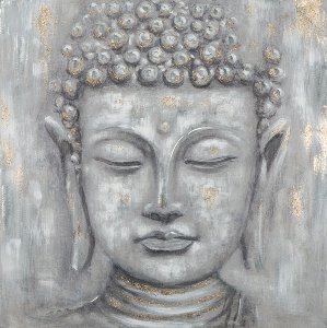 Buddha in grau 