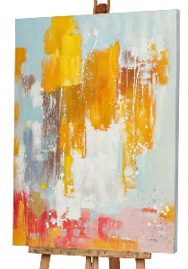 Abstract composition in sunshine yellow