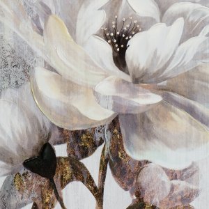 Gemälde Weiße Lotus Blume 