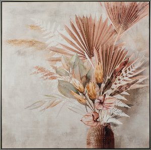 Gemälde Palmblätter in Vase 