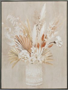 Gemälde Trockenblumen in Vase 