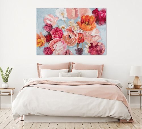 Gemälde Rosarote Blütenpracht 