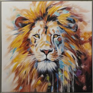 Gemälde Blue Lion King 