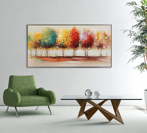 Forêt d'automne colorée 
