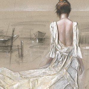 girl at the harbor 