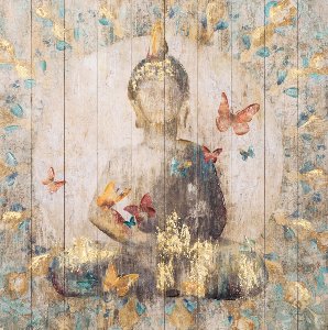 Buddha mit Schmetterlingen 