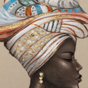 Beauty with colourful turban 