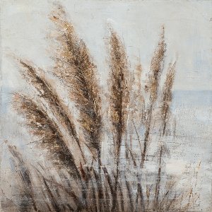Golden seagrass in the wind 
