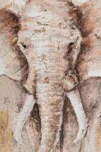Hellbrauner afrikanischer Elefant
