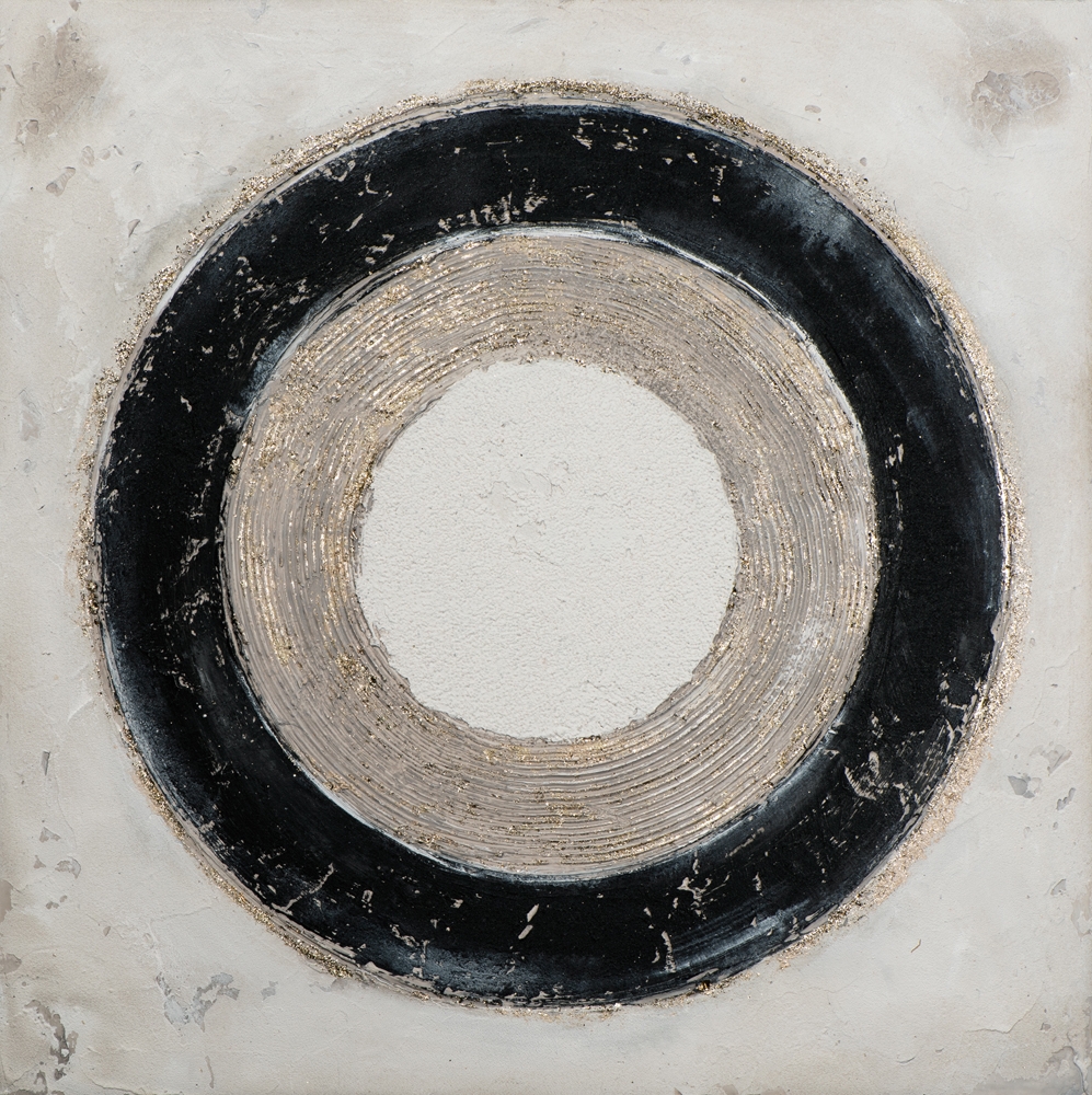 Un cercle élégant Peinture acrylique 90x90 cm