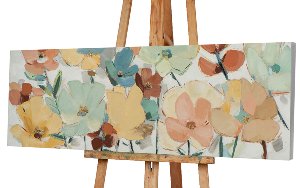 Gemälde Pastellblumen 
