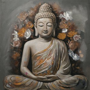 Bouddha à fleurs 