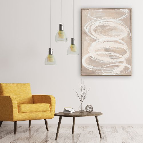 Gemälde Nature Swirls cream 
