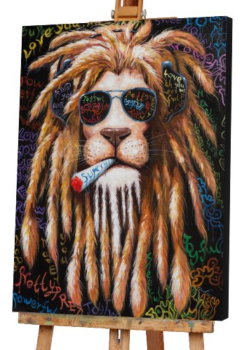 Gemälde Rauchender Löwe 