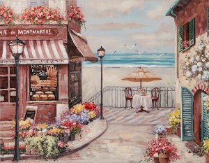 Gemälde Strandcafé 