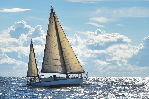 Alubild Großes Segelschiff 