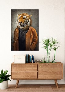 Tiger with coat 