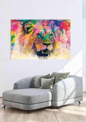 Pop art lion 