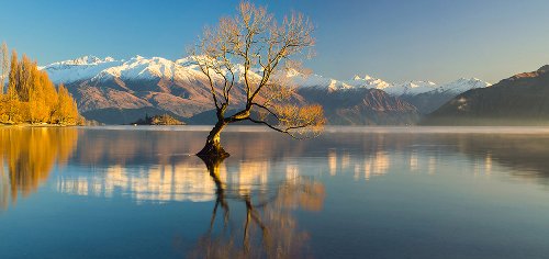 Akustikbild Bergpanorama mit See