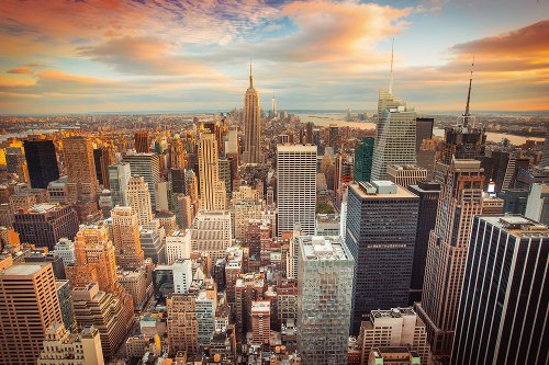 Akustikbild Slim New York Skyline
