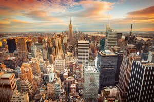 Akustikbild Slim New York Skyline
