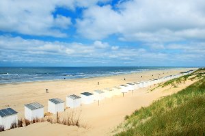 View of beach houses 