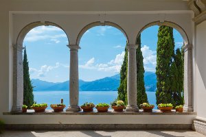 Akustikbild Slim wunderschöner Ausblick auf den See