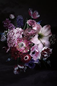 Akustikbild Slim Hübsches Blütenbouquet I