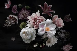 Akustikbild Slim Hübsches Blütenbouquet II