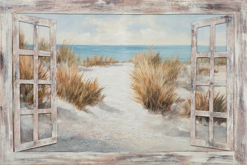 Gemälde Fenster zum Strand 