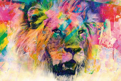 Lion Pop Art 