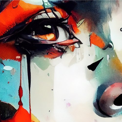 Beauté Graffiti en orange 