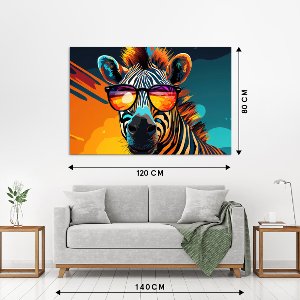 Acrylglasbild Groovy Zebra Stripes