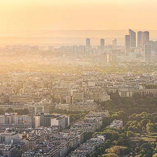 Acrylglasbild Sunrise in Paris 