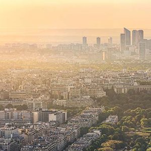 Acrylglasbild Sunrise in Paris 
