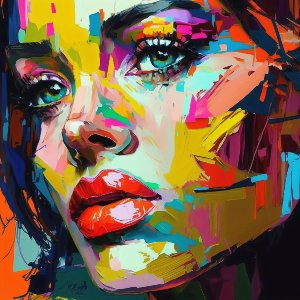 Colourful portrait 