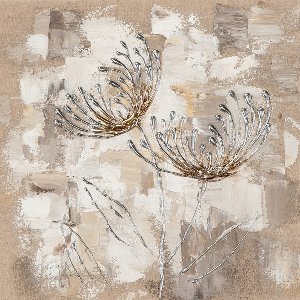 Chrysanthemen in silber 