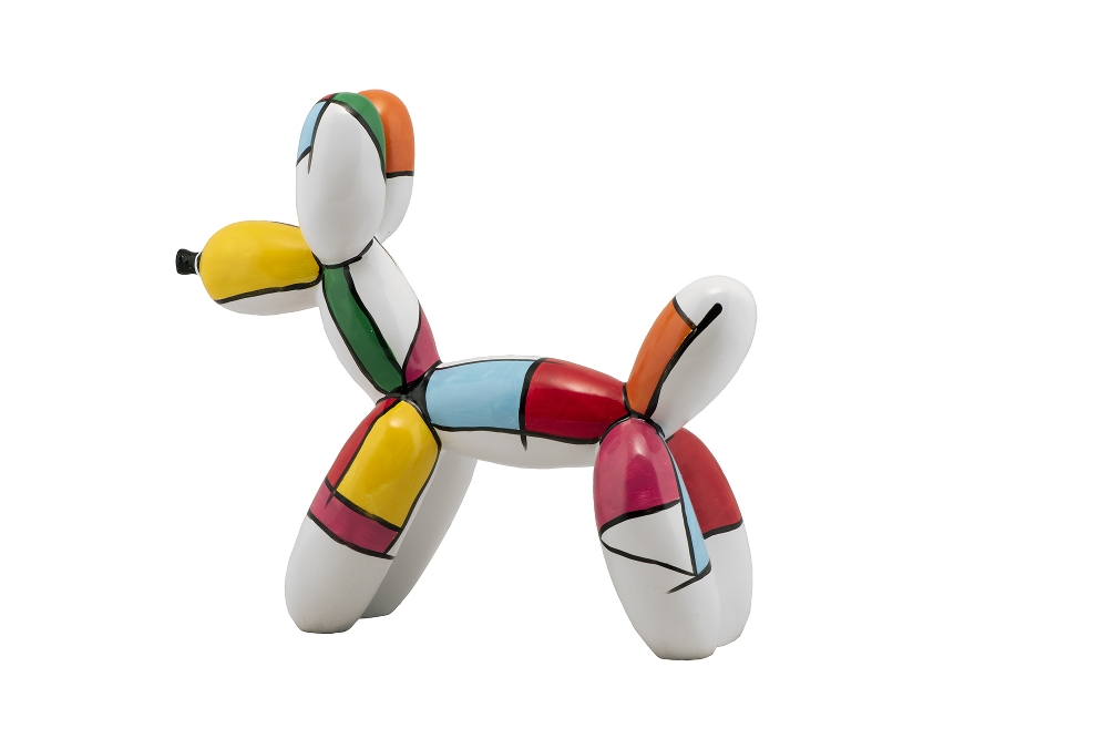 Hund aus Luftballons Skulptur 27x33x14 cm