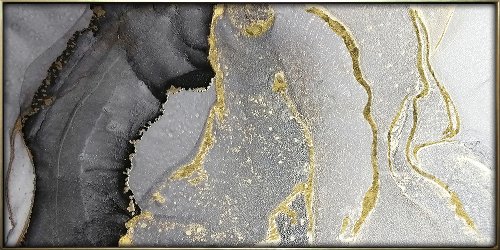 Abstract in grey and gold 