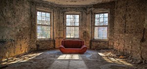 Rotes Sofa 