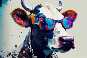 Une vache cool 