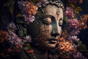 Zen Flower Buddha 